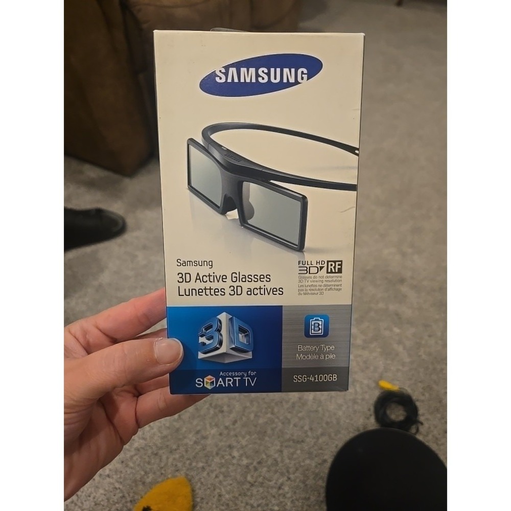 New Samsung SSG-4100GB 3D Active Full HD RF Glasses for Smart TV (1 Pair)